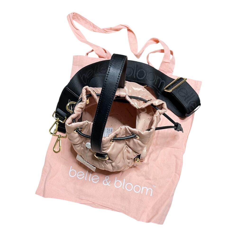 Belle & Bloom Sundance Blush Mini Quilted Backpack Bag New - Picture 3 of 13